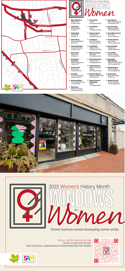 Windows for Women at Brave Floral, Maplewood, NJ 2022